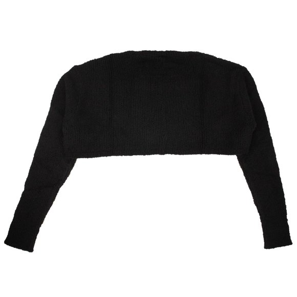 UNRAVEL PROJECT Black Cropped Crew Neck Sweater Size XS $1035 - Picture 5 of 6